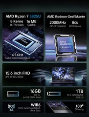 16 Zoll Laptop ACEMAGIC ‎LX15 PRO Ryzen 7 PST PS Tradings Laptop Laptop 16 Zoll Laptop ACEMAGIC ‎LX15 PRO Ryzen 7