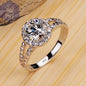 18K White Gold Zirconia Ring PST PS Tradings  PST PS Tradings 5-R510 PST PS Tradings 18K White Gold Zirconia Ring