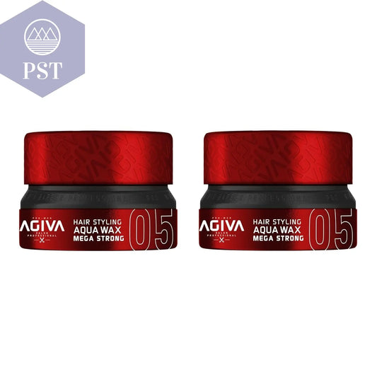 2 X Agiva Hair Styling Aqua Wax Mega Strong 05 - Red 155ML PST PS Tradings  PST PS Tradings Default-Title PST PS Tradings 2 X Agiva Hair Styling Aqua Wax Mega Strong 05 - Red 155ML