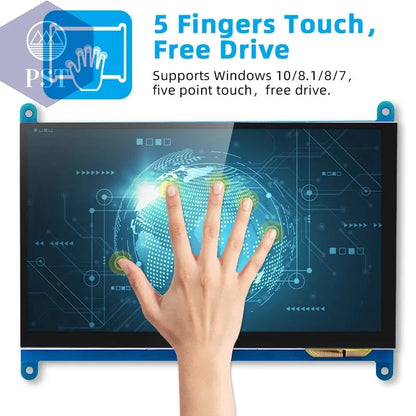 7-Zoll-Touchscreen Raspberry Pi 5 kapazitives HDMI-kompatibles TFT-LCD für Orange Pi 5 Plus 3B RPI 5 4B 3B+ PC Windows AIDA64  Computer & Office - Security & Protection - Video Surveillance - CCTV Accessories     PST PS Tradings