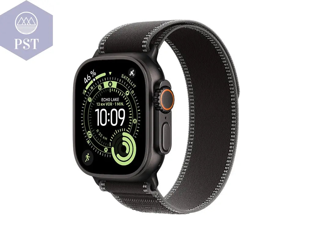 Apple Watch Ultra 3 Titanium Cellular PST PS Tradings Smartwatch M / Schwarz / Trail Loop schwarz/kohlegrauSmartwatch Apple Watch Ultra 3 Titanium Cellular