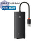 Baseus USB-C Hub 4* USB 3.0 USB-C Dock Adapter 4-in-1 PST PS Tradings USB-Hub PST PS Tradings USB-A-HUB-25cm-Black PST PS Tradings