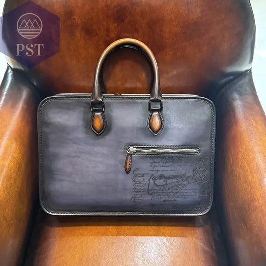 DIMY 2025 Men's briefcase leather business large capacity high-end light luxury horizontal computer bag handbag men's bag PST PS Tradings  PST PS Tradings 1 PST PS Tradings DIMY 2025 Men's briefcase leather business large capacity high-end light luxury horizontal computer bag handbag men's bag