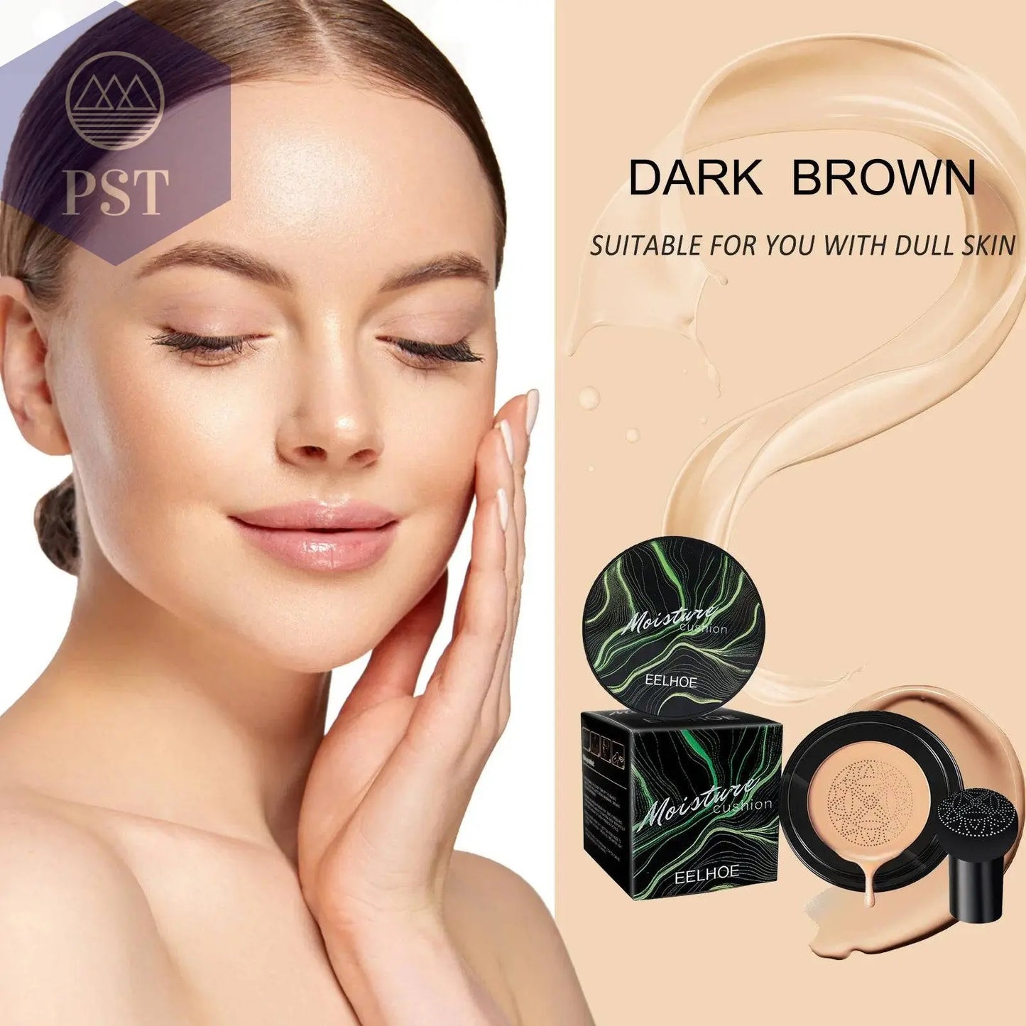 EELHOE Mushroom Air Cushion CC Cream Mushroom Head Waterproof Brighten Base Makeup Cosmetics Professional Concealing Foundation - Property & Safety Tradings
