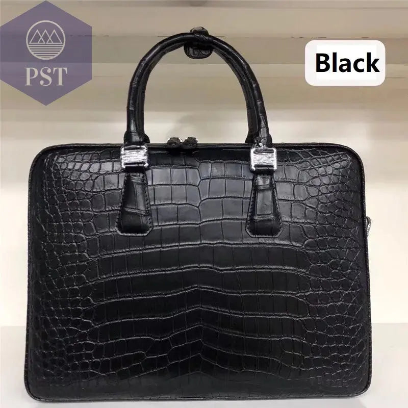 Echtes Krokodilleder Aktentasche mit Verschluss PST PS Tradings  PST PS Tradings  PST PS Tradings Echtes Krokodilleder Aktentasche mit Verschluss