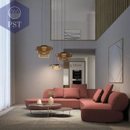 Elegante Glas-Chandelier für modernes Wohnen PST PS Tradings  PST PS Tradings  PST PS Tradings