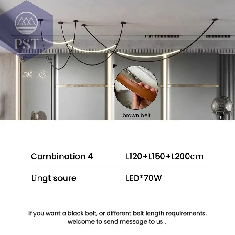Exklusive LED Pendelleuchte 120-200 cm Design PST PS Tradings  PST PS Tradings Combination-4-Neutral-light PST PS Tradings
