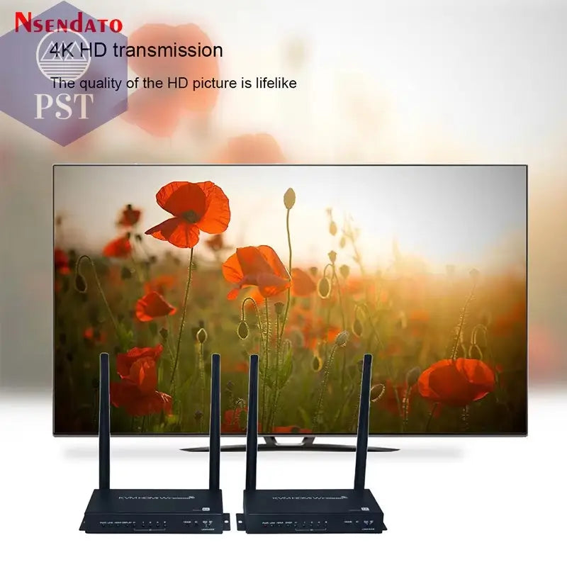 HDMI USB KVM Extender 4K 100M Extension Cable with Switch Wireless HDMI Video Transmitter Receiver Extender for Mouse Keyboard PST PS Tradings  PST PS Tradings  PST PS Tradings HDMI USB KVM Extender 4K 100M Extension Cable with Switch Wireless HDMI Video Transmitter Receiver Extender for Mouse Keyboard