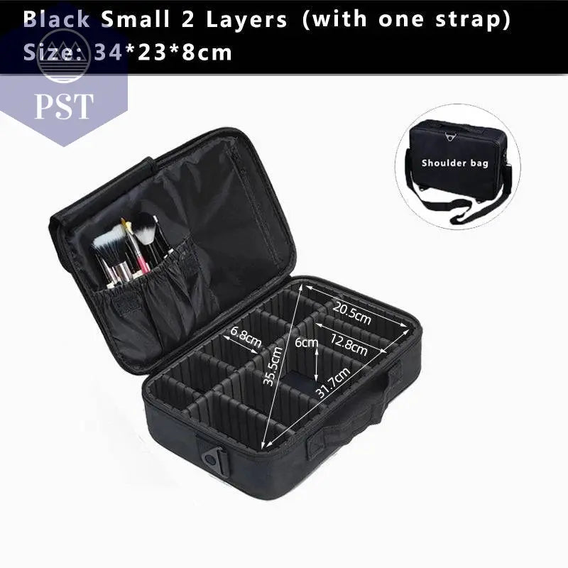 High Quality Make Up Bag Professional Makeup Case Makeup Organizer Bolso Mujer Cosmetic Case Large Capacity Storage Bag - Property & Safety Tradings