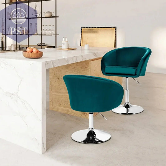 Höhenverstellbarer Barhocker SAMT Akzentstuhl Sitzgelegenheit °Drehbarer Polsterstuhl Cocktailchair PST PS Tradings Stühle Hocker PST PS Tradings  PST PS Tradings Höhenverstellbarer Barhocker SAMT Akzentstuhl Sitzgelegenheit °Drehbarer Polsterstuhl Cocktailchair Stühle Hocker
