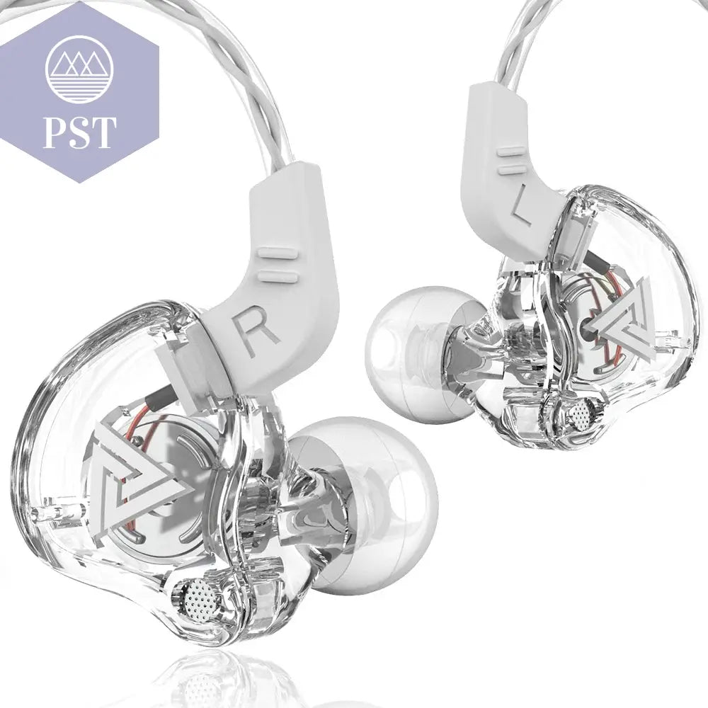 InEar Sportkopfhörer mit Mikrofon & Extra Bass PST PS Tradings  White With mic InEar Sportkopfhörer mit Mikrofon & Extra Bass