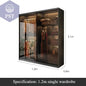 Kleiderschrank Modul Schrank Ankleide für Schlafzimmer Glasschrank PST PS Tradings Möbel PST PS Tradings 120x60x210cm PST PS Tradings