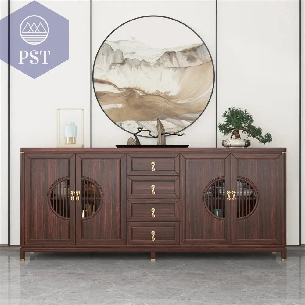 Kommode Designer Möbel moderner Schrank für Wohnzimmer, Küche & Flur PST PS Tradings  PST PS Tradings 200x45x90cm-Zebrano PST PS Tradings Kommode Designer Möbel moderner Schrank für Wohnzimmer, Küche & Flur