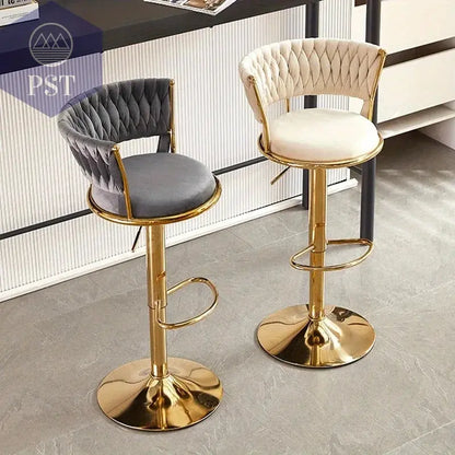 Luxuriöser, verstellbarer Barstuhl für das Büro mit Rückenlehne, hoher Lift-Barstuhl im nordischen Stil, Hokery Kuchenne Now Sierra Möbel       PST PS Tradings