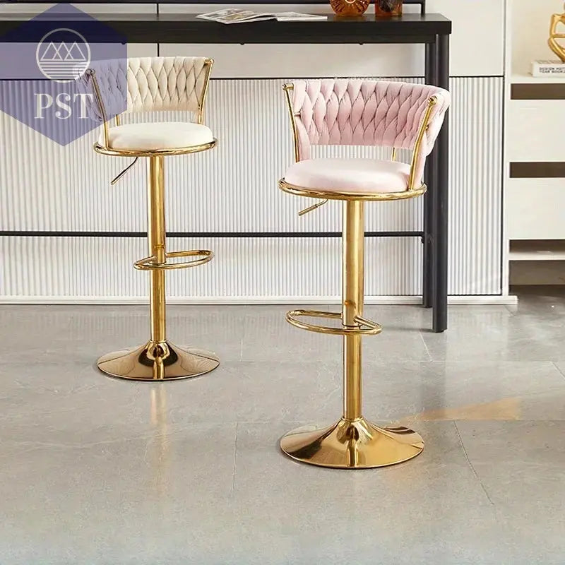 Luxuriöser, verstellbarer Barstuhl für das Büro mit Rückenlehne, hoher Lift-Barstuhl im nordischen Stil, Hokery Kuchenne Now Sierra Möbel       PST PS Tradings