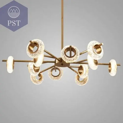 Modern 12-Light Modern Crystal Chandelier Elegant Lightning PST PS Tradings  PST PS Tradings  PST PS Tradings Modern 12-Light Modern Crystal Chandelier Elegant Lightning