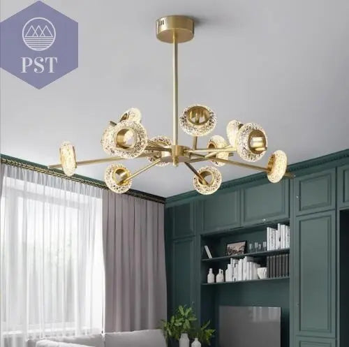 Modern 12-Light Modern Crystal Chandelier Elegant Lightning PST PS Tradings  PST PS Tradings  PST PS Tradings Modern 12-Light Modern Crystal Chandelier Elegant Lightning