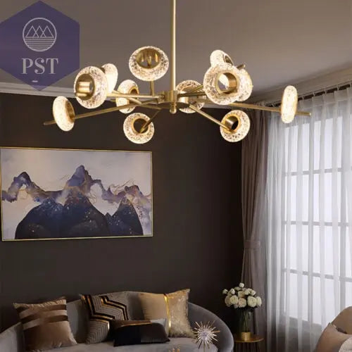 Modern 12-Light Modern Crystal Chandelier Elegant Lightning PST PS Tradings  PST PS Tradings  PST PS Tradings Modern 12-Light Modern Crystal Chandelier Elegant Lightning