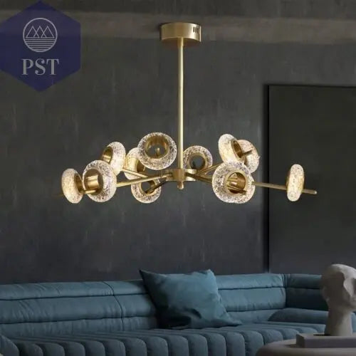Modern 12-Light Modern Crystal Chandelier Elegant Lightning PST PS Tradings  PST PS Tradings  PST PS Tradings Modern 12-Light Modern Crystal Chandelier Elegant Lightning