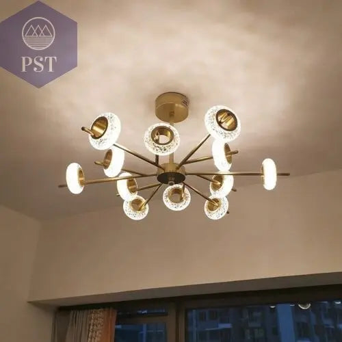 Modern 12-Light Modern Crystal Chandelier Elegant Lightning PST PS Tradings  PST PS Tradings  PST PS Tradings Modern 12-Light Modern Crystal Chandelier Elegant Lightning