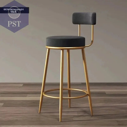 Moderne Einfachheit nordischen Barhocker ins Licht Luxus Bar stuhl Design Hocker nach Hause mit Rückenlehne Leders essel Theke Arbeits hocker       PST PS Tradings