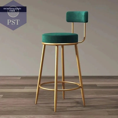Moderne Einfachheit nordischen Barhocker ins Licht Luxus Bar stuhl Design Hocker nach Hause mit Rückenlehne Leders essel Theke Arbeits hocker       PST PS Tradings