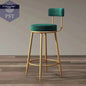 Moderne Einfachheit nordischen Barhocker ins Licht Luxus Bar stuhl Design Hocker nach Hause mit Rückenlehne Leders essel Theke Arbeits hocker       PST PS Tradings