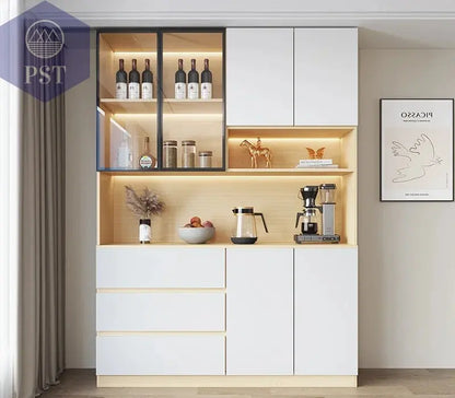 Moderne Wohnzimmerschrank mit Glastüren PST PS Tradings  PST PS Tradings 140x40x220cm-Z PST PS Tradings