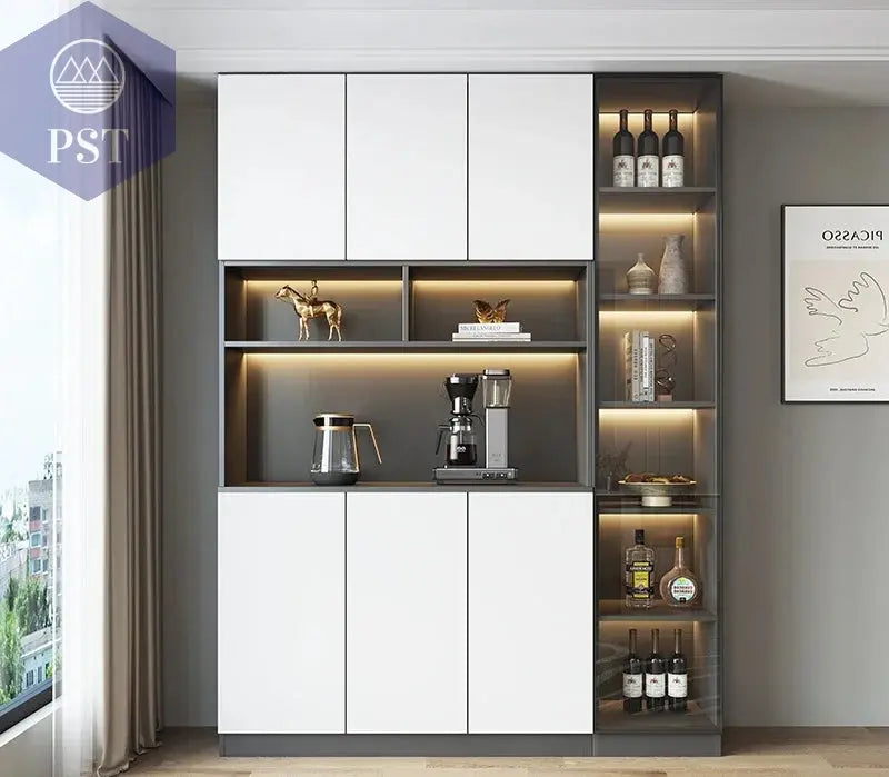 Moderne Wohnzimmerschrank mit Glastüren PST PS Tradings  PST PS Tradings 160x40x220cm-G PST PS Tradings