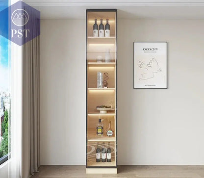 Moderne Wohnzimmerschrank mit Glastüren PST PS Tradings  PST PS Tradings 40x40x220cm-V PST PS Tradings