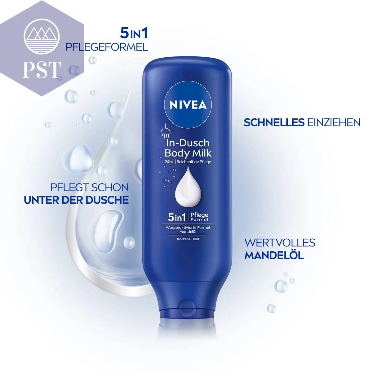 NIVEA In-Dusch Body Milk 400ml Creme 5In1 Body Lotion Feuchtigkeit PST PS Tradings  PST PS Tradings  PST PS Tradings