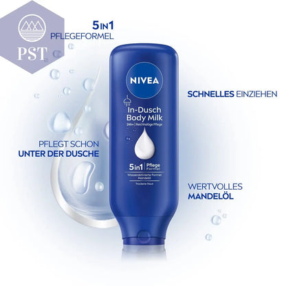 NIVEA In-Dusch Body Milk 400ml Creme 5In1 Body Lotion Feuchtigkeit PST PS Tradings  PST PS Tradings  PST PS Tradings