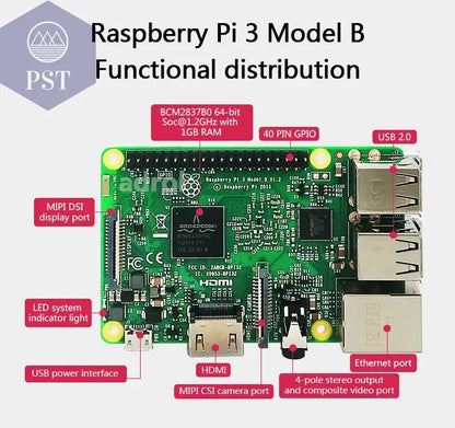 Original Raspberry Pi 3 Model B /3B+ Plus BCM2837 1.2G ,Raspberry Pi 3 B+ with 2.4G & 5G WIFI 4.2 Bluetooth and PoE  Electronics     PST PS Tradings