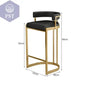Premium Gold Barhocker Nordic Hochwertige italienische Rückenlehne Partystühle Rundes Kissen Bequeme Taburetes De Barmöbel       PST PS Tradings