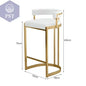 Premium Gold Barhocker Nordic Hochwertige italienische Rückenlehne Partystühle Rundes Kissen Bequeme Taburetes De Barmöbel       PST PS Tradings