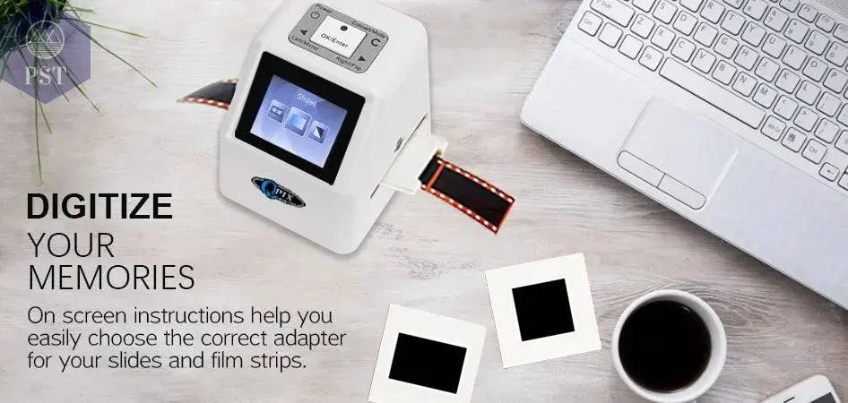 QPIX 22 MP 35mm Portable Film Scanners 135 110 126KPK Super 8 Negative Slide Holder Photo Scanner Film Digital Converter - Property & Safety Tradings