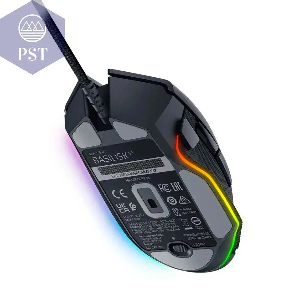 Razer Basilisk V3 Ergonomische Gaming-Maus PST PS Tradings Gaming Maus PST PS Tradings  PST PS Tradings Razer Basilisk V3 Ergonomische Gaming-Maus Gaming Maus