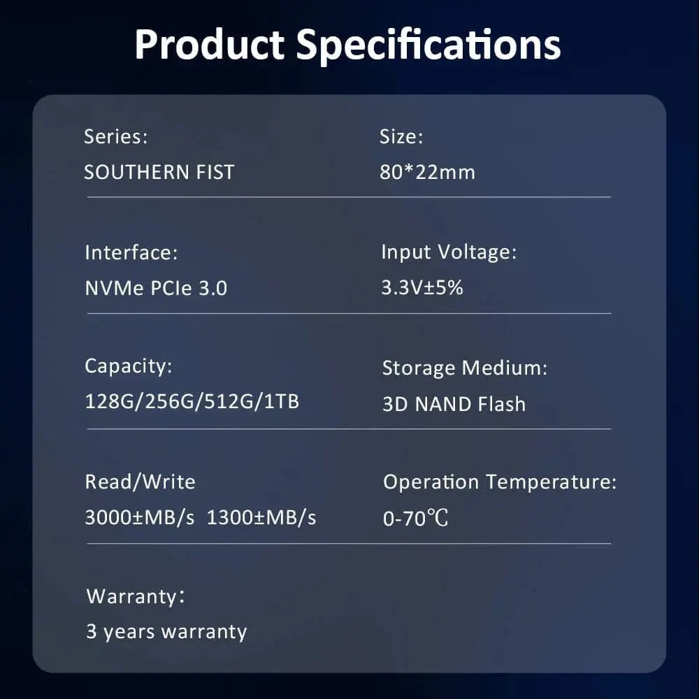 HUADISK SSD NVMe M2 1TB 512GB PCI-e 3.0X4 Internal Hard Disk  2280 SSD 256GB 128GB Solid State Drive Drive for Desktop PC Laptop - Property & Safety Tradings