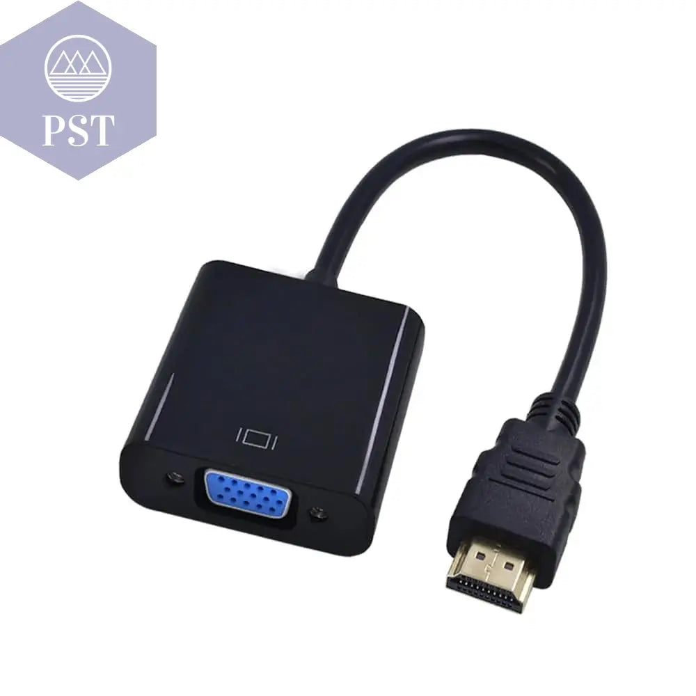 TISHRIC HDMI-compatible TO VGA Adapter 1080P Digital TO Analog Audio Converter Male To Famale For PC Laptop TV Box Projector - Property & Safety Tradings