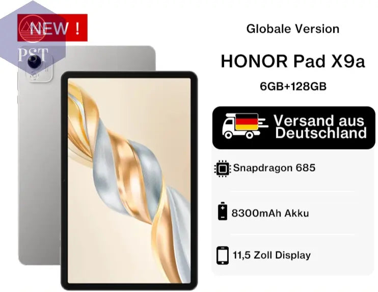 Tablets HONOR Pad Х9A Tablet Android 11.5“ 120Hz 2.5K HONOR Fullview Display 6GB+128GB Qualcomm Snapdragon 685 PST PS Tradings  PST PS Tradings  PST PS Tradings