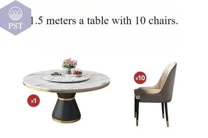 Tische runder Esstisch Marmor Optik italienische Design Möbel PST PS Tradings Esstisch PST PS Tradings style12 PST PS Tradings