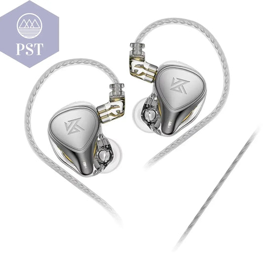 ZEX PRO HIFI Headset Electrostatic Hybird Technology Wired Headphone Noice Cancelling 3.5Mm Plug Sport Headphones PST PS Tradings  PST PS Tradings Silver-Without-Mic-350853 PST PS Tradings ZEX PRO HIFI Headset Electrostatic Hybird Technology Wired Headphone Noice Cancelling 3.5Mm Plug Sport Headphones